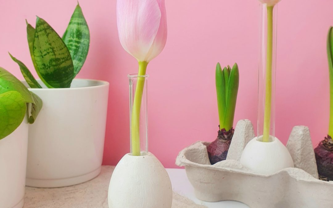 DIY: Frühlingsvase aus Gips